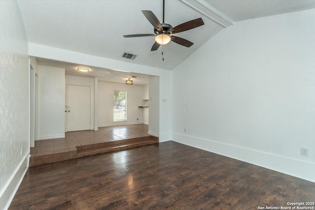 142 Meadow, Converse, TX 78109 - empty room featuring wood finished floors, ceiling fan, and a textured ceiling