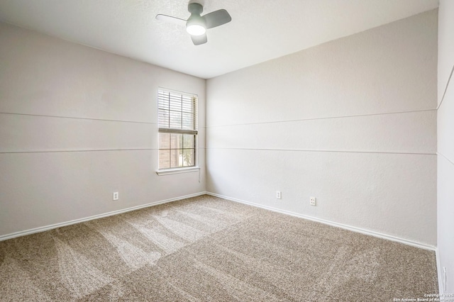 4763 Bending Grv, San Antonio, TX 78259 - unfurnished room featuring carpet and a ceiling fan
