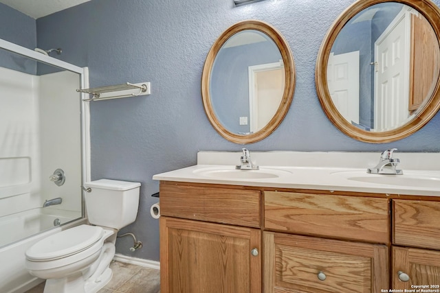 4763 Bending Grv, San Antonio, TX 78259 - full bathroom featuring double vanity and  shower combination
