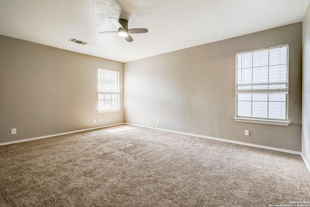 4763 Bending Grv, San Antonio, TX 78259 - carpeted spare room featuring ceiling fan and a textured ceiling