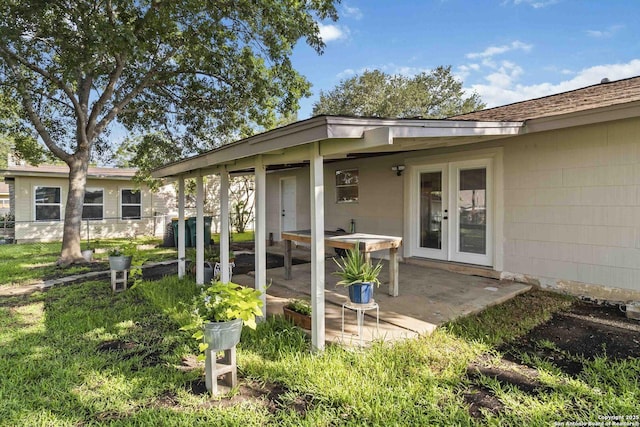 211 Balboa, Universal City, TX 78148 - entrance to property featuring a patio and french doors
