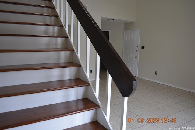 4107 Medical Dr Unit 8204, San Antonio, TX 78229 - stairway featuring tile patterned flooring