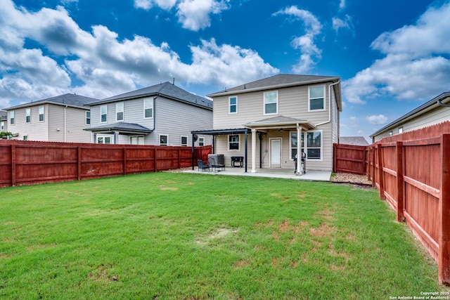 6583 Runaway, Converse, TX 78109 - rear view of house with a patio area and a fenced backyard
