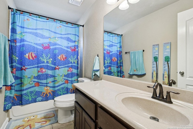 630 Oxalis, San Antonio, TX 78260 - full bathroom featuring vanity, tile patterned flooring, and a textured wall