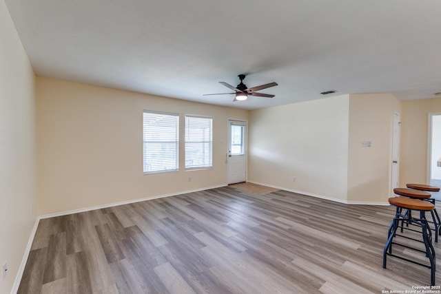 109 Bay Willow, Cibolo, TX 78108 - unfurnished room featuring ceiling fan and wood finished floors