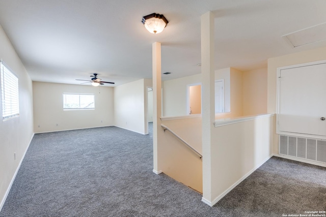 109 Bay Willow, Cibolo, TX 78108 - carpeted empty room with baseboards and ceiling fan