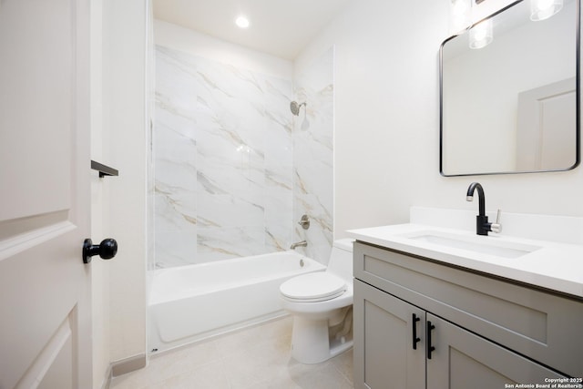 326 Cactus, San Antonio, TX 78203 - bathroom with vanity, bathtub / shower combination, and tile patterned flooring