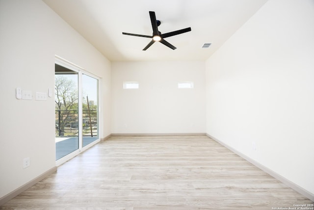 326 Cactus, San Antonio, TX 78203 - unfurnished room featuring wood finished floors and a ceiling fan