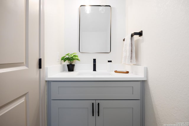 326 Cactus, San Antonio, TX 78203 - bathroom featuring vanity and a textured wall