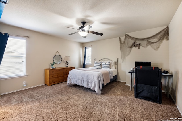 280 Tufted, San Antonio, TX 78253 - carpeted bedroom with a ceiling fan and baseboards