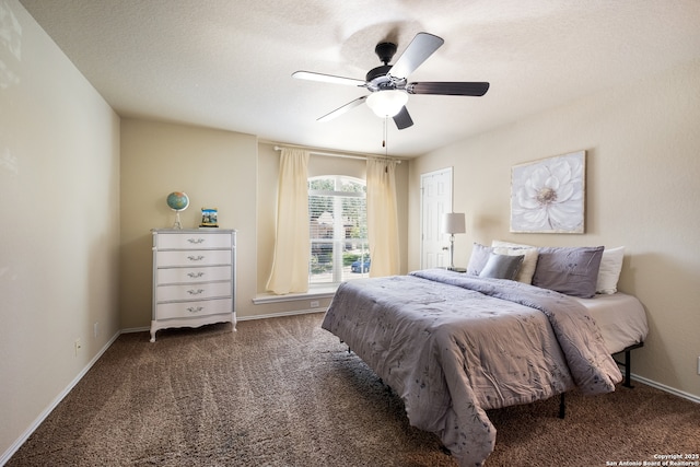 280 Tufted, San Antonio, TX 78253 - carpeted bedroom with a ceiling fan and baseboards