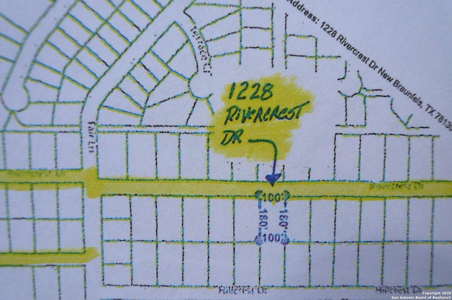 1228 Rivercrest, New Braunfels, TX 78130 - map showing property parcels