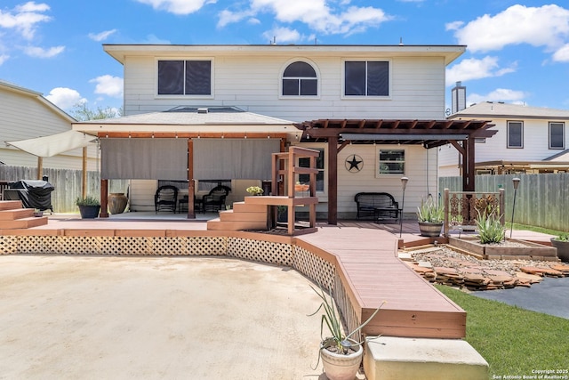 9915 Mustang Isle, San Antonio, TX 78254 - rear view of property featuring a deck and a gazebo
