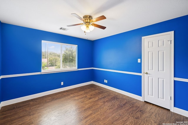 18310 Redwood Path, San Antonio, TX 78259 - unfurnished room featuring wood finished floors and a ceiling fan