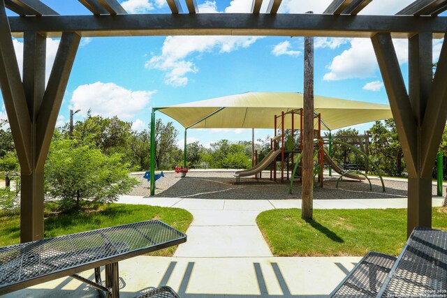 451 Tequila Rnch, San Antonio, TX 78245 - community jungle gym featuring a pergola