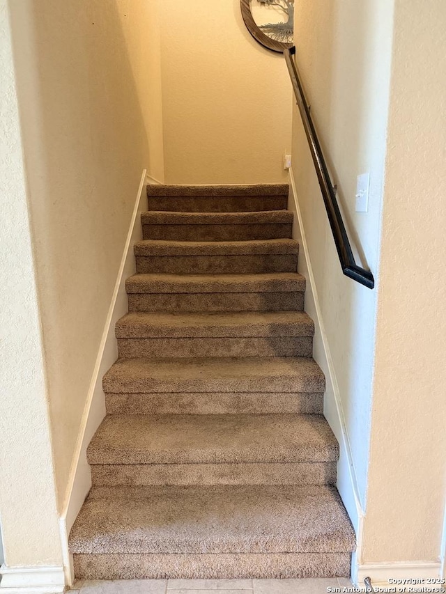 15530 Gray Catbird, San Antonio, TX 78253 - stairway featuring carpet flooring
