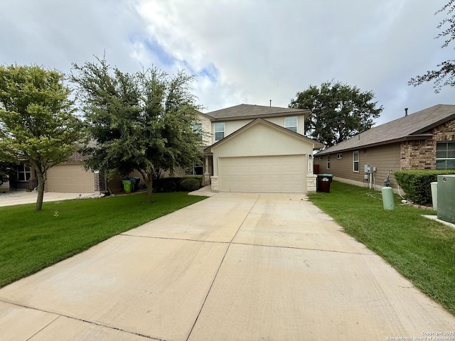 15530 Gray Catbird, San Antonio, TX 78253 - traditional-style house featuring a front yard, stucco siding, and stone siding