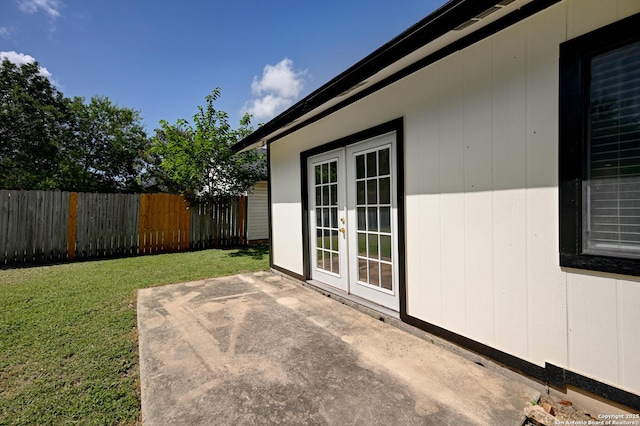 9818 Balanced Rock, Converse, TX 78109 - view of patio / terrace featuring french doors