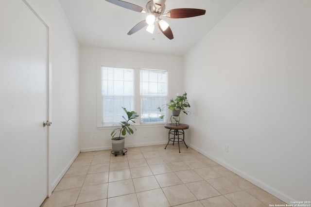 4914 Neer Ave, San Antonio, TX 78213 - unfurnished room featuring ceiling fan and light tile patterned floors