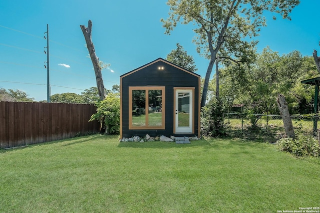 4914 Neer Ave, San Antonio, TX 78213 - view of outbuilding with a fenced backyard