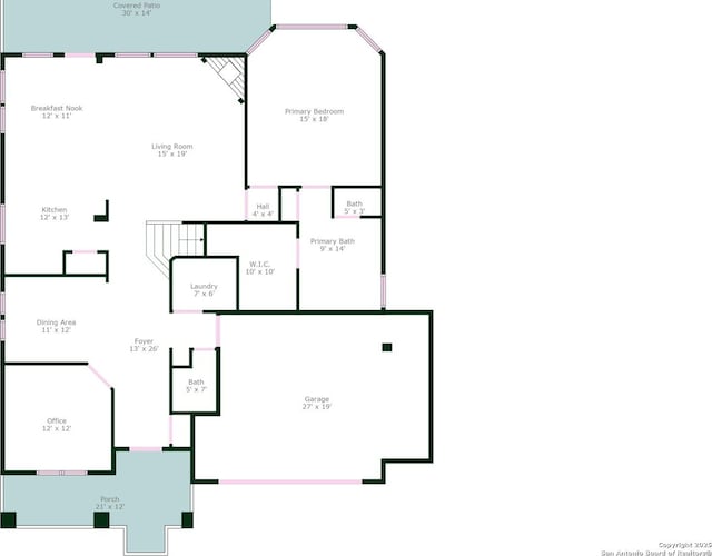 12618 Ozona Rnch, San Antonio, TX 78245 - view of property floor plan