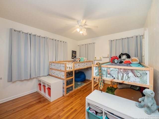 110 W Hermine Blvd, San Antonio, TX 78212 - bedroom featuring light wood-type flooring and ceiling fan