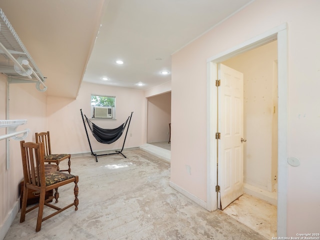110 W Hermine Blvd, San Antonio, TX 78212 - hall with cooling unit and recessed lighting