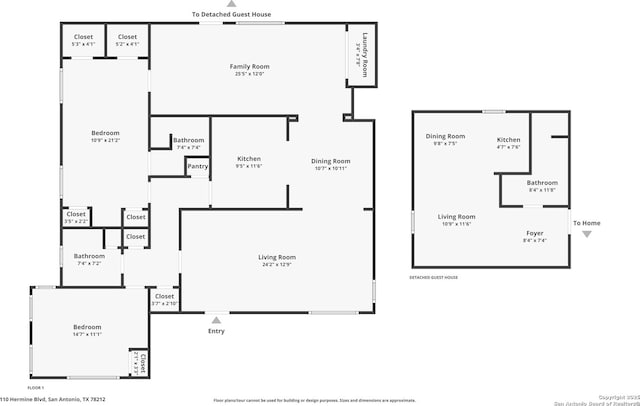 110 W Hermine Blvd, San Antonio, TX 78212 - view of home floor plan