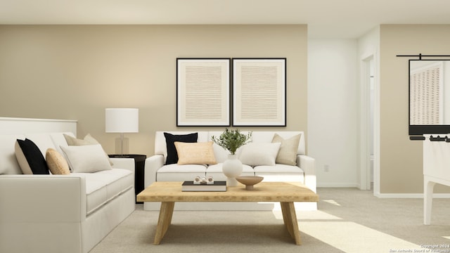 9401 Nelson Way, Seguin, TX 78155 - living room featuring light colored carpet and baseboards