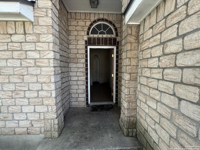 6547 Estes Flts, San Antonio, TX 78242 - doorway to property with brick siding