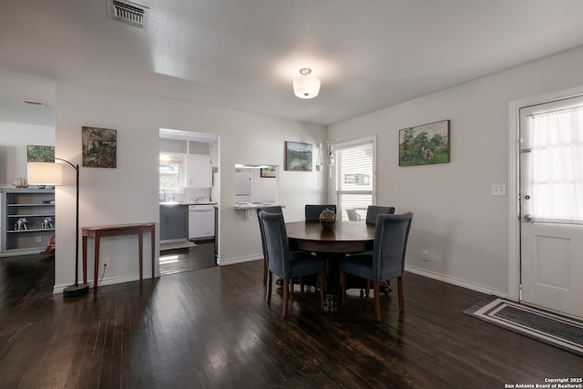 539 Rittiman, San Antonio, TX 78209 - dining space featuring dark wood-style floors and healthy amount of natural light