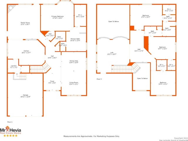 3415 Highline, San Antonio, TX 78261 - view of floor plan / room layout