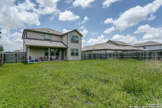 6723 Dashmoor, San Antonio, TX 78244 - rear view of property featuring a patio and a fenced backyard
