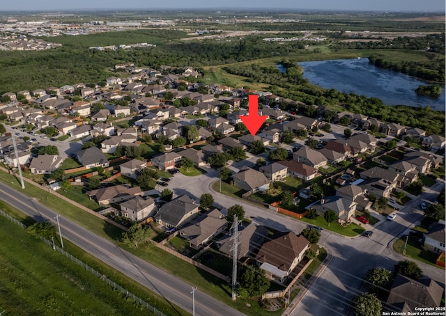 4018 Matson Mnr, Converse, TX 78109 - aerial view of property and surrounding area featuring a nearby body of water and nearby suburban area