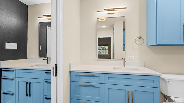 1069 Ivy Ln, Terrell Hills, TX 78209 - bathroom featuring vanity and toilet
