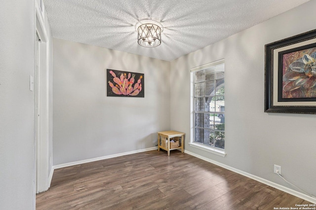 2019 Crooked, San Antonio, TX 78232 - spare room with wood finished floors and a textured ceiling