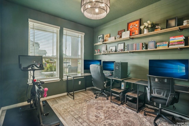 4931 Ranahan Pass, Saint Hedwig, TX 78152 - home office with plenty of natural light and wood finished floors