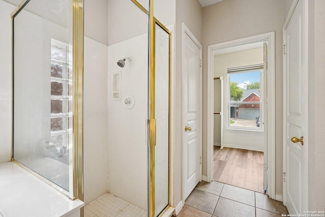 1159 Bluff Frst, San Antonio, TX 78248 - full bath with a shower stall and tile patterned flooring