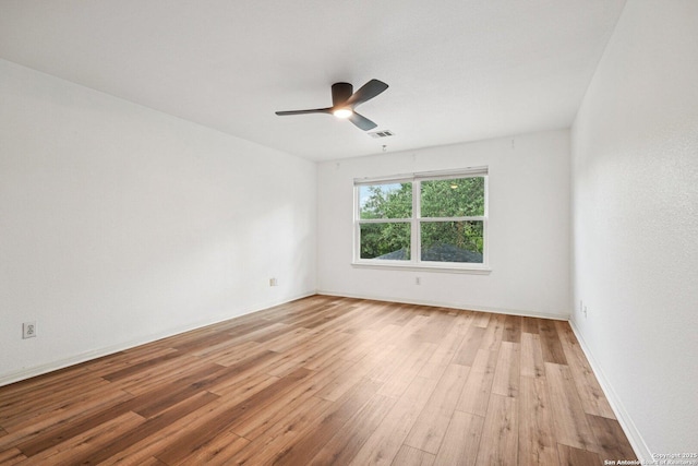 1159 Bluff Frst, San Antonio, TX 78248 - empty room featuring light wood-type flooring and a ceiling fan