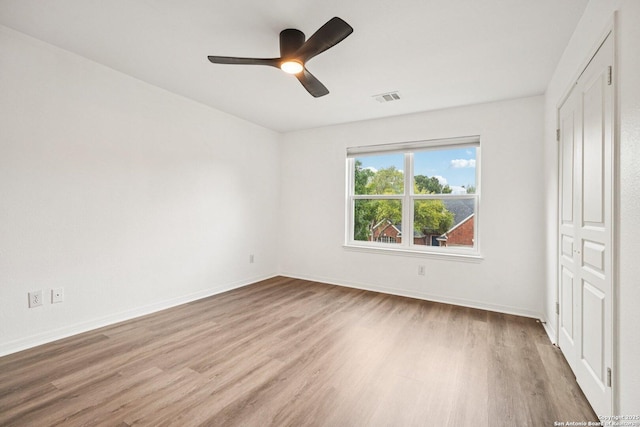 1159 Bluff Frst, San Antonio, TX 78248 - unfurnished bedroom featuring wood finished floors and a ceiling fan
