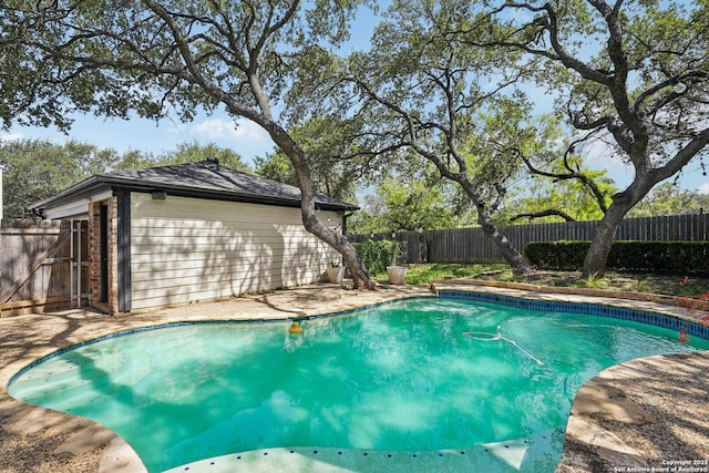1159 Bluff Frst, San Antonio, TX 78248 - view of swimming pool with a fenced backyard