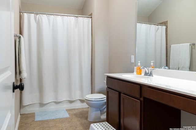 5944 Sterling Vw, Schertz, TX 78108 - full bathroom featuring vanity and shower / bathtub combination with curtain
