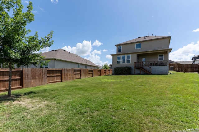 5944 Sterling Vw, Schertz, TX 78108 - back of house featuring stairs and a fenced backyard
