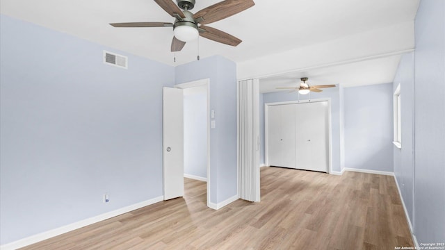 1318 Mount Vieja, San Antonio, TX 78213 - spare room with light wood finished floors and ceiling fan