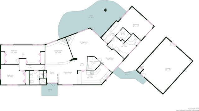 1318 Mount Vieja, San Antonio, TX 78213 - view of home floor plan