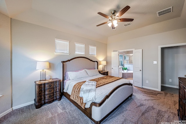 13942 Evelina, San Antonio, TX 78253 - carpeted bedroom featuring ensuite bath and a ceiling fan