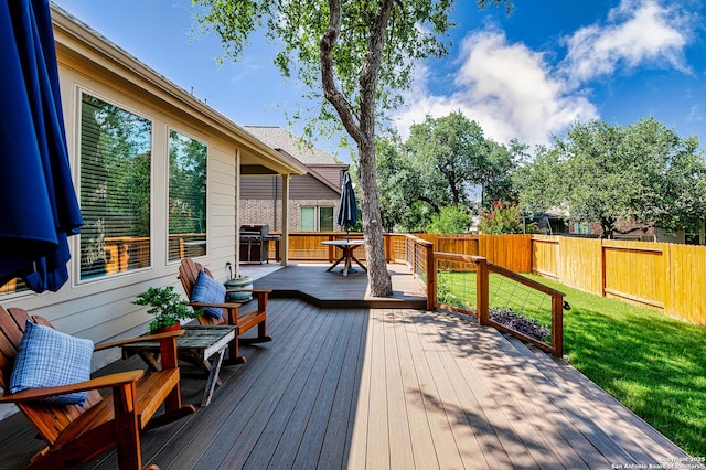 13942 Evelina, San Antonio, TX 78253 - deck with a fenced backyard and grilling area