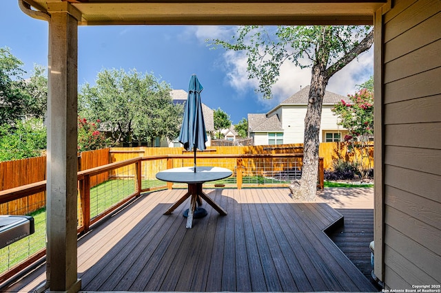 13942 Evelina, San Antonio, TX 78253 - wooden deck featuring a fenced backyard