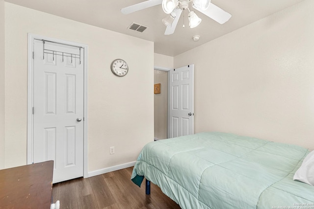 9235 Everton, San Antonio, TX 78245 - bedroom with wood finished floors and a ceiling fan