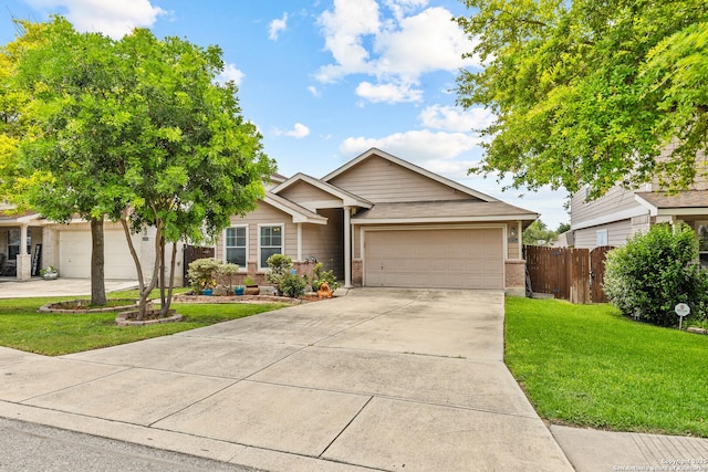 9235 Everton, San Antonio, TX 78245 - ranch-style house with an attached garage, driveway, and brick siding